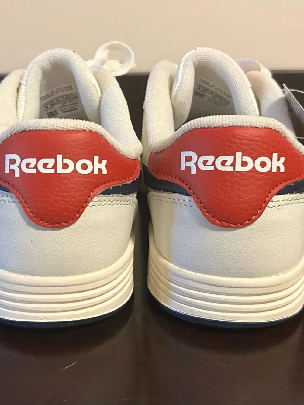 Reebok Court Advance Classic White Sneakers - Women's Size 8